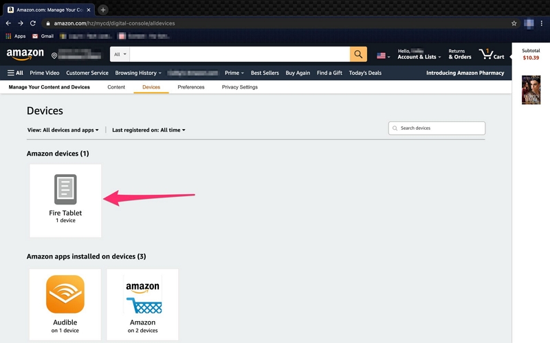 Amazonアカウントが表示されます | Amazonプライムビデオダウンロードできない
