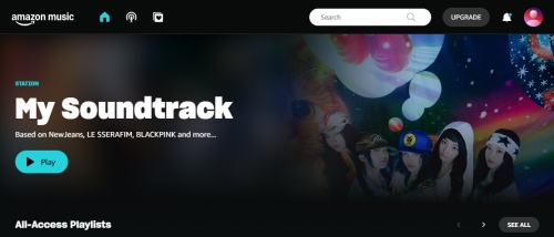 Amazon Music を使って、Amazon Music を検索したり聴いたりできます。