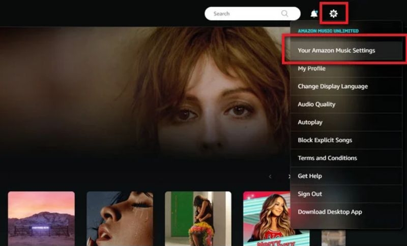 Amazon Musicの設定を選択 | Amazon Music Unlimitedをキャンセル