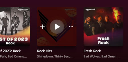 Amazon Music を使って、Amazon Music を検索したり聴いたりできます。
