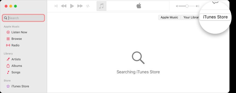 iTunes Storeをクリック | Apple Musicのダウンロード制限
