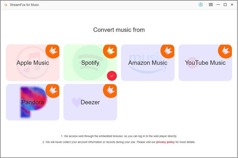 Amazon Music Converter StreamFoxを開く | Amazon Musicからすべてのダウンロードを削除する