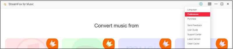 設定を選択 | StreamFox All in One Converter ユーザーガイド
