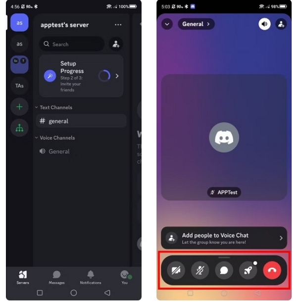 追加オプションにアクセスする | DiscordでNetflixをストリーミング配信する