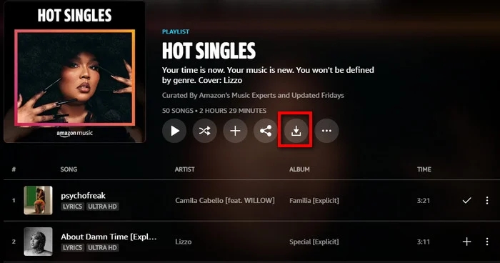 Amazon Music アルバムをデスクトップにダウンロード | Amazon Music からアルバムをダウンロード