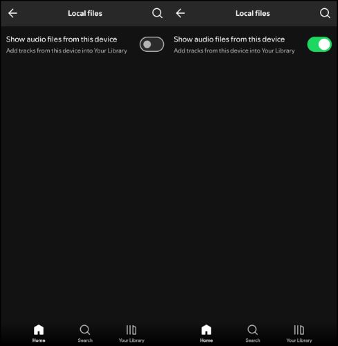 Androidでオーディオファイルを表示する | Spotifyでローカルファイルをダウンロードする