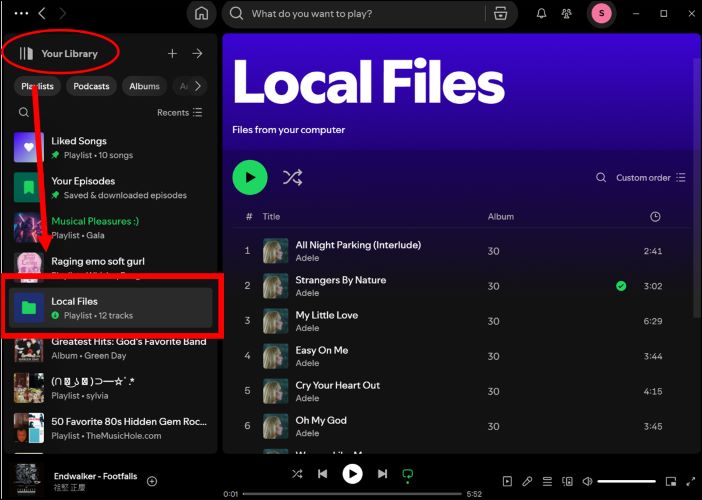 ローカルファイルをオンにする | Spotify でローカルファイルをダウンロードする