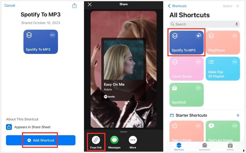 ショートカット アプリで Spotify プレイリストをダウンロード | Spotify プレイリストをオフラインで携帯電話またはコンピューターにダウンロード