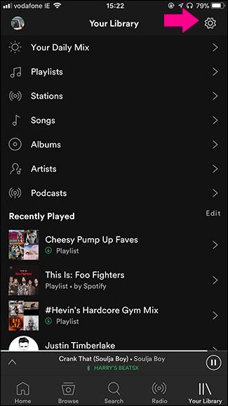 設定とプライバシー | Spotify の曲を MP3 320 Kbps にダウンロード