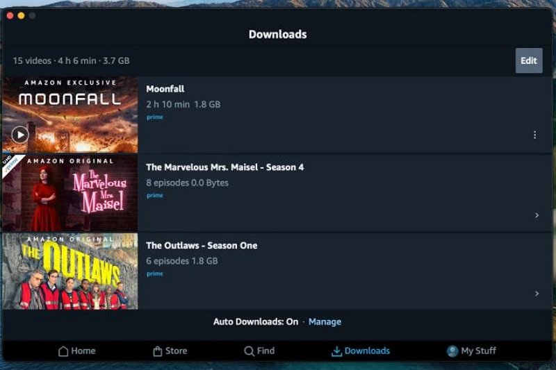ダウンロードを削除 | Amazonプライムビデオダウンロードできない