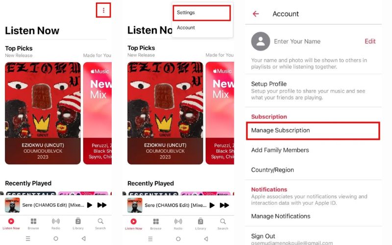 サブスクリプションの管理 | Apple Musicで共有プレイリストを作成するに移動します