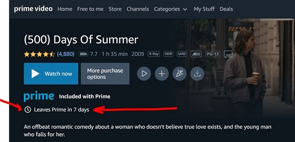 番組が配信終了になる場合 | Amazon Prime Videoの動画を保存する