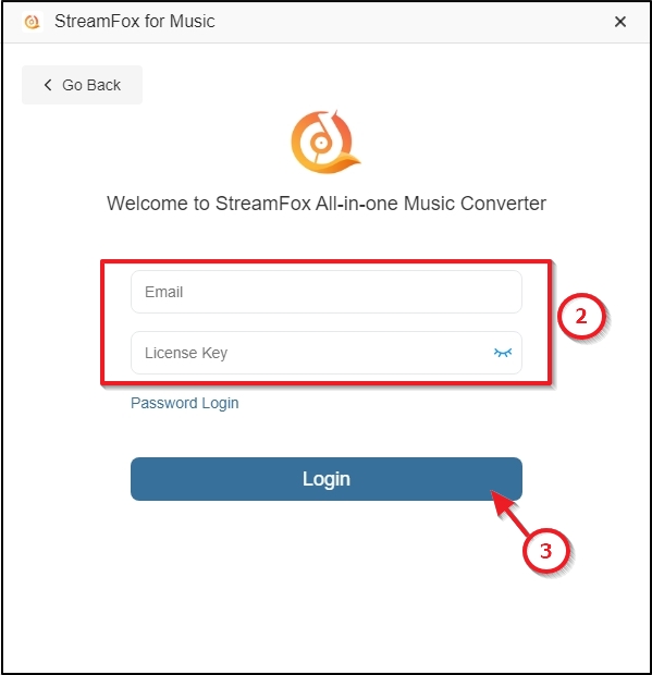 ライセンスを入力 | StreamFox All in One Converter ユーザーガイド