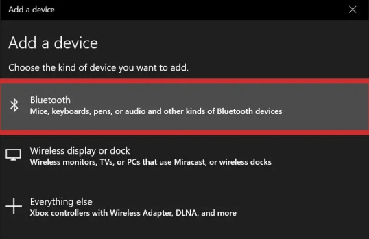 スマホやPCからEchoへBluetooth接続する画面