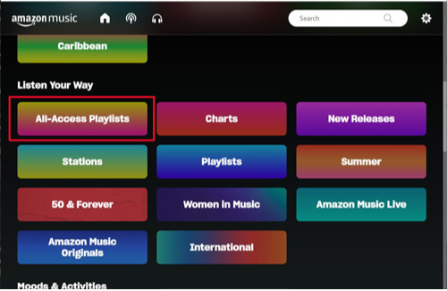 MacのAmazon MusicアプリでPrimeのダウンロード可能なプレイリストを表示