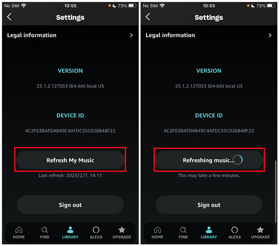 Amazon Music を更新 | Amazon Music からすべてのダウンロードを削除
