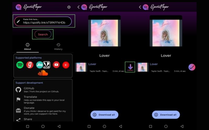 すべてダウンロードを選択 | Spotifyプレイリストをオフラインで携帯電話またはコンピューターにダウンロード