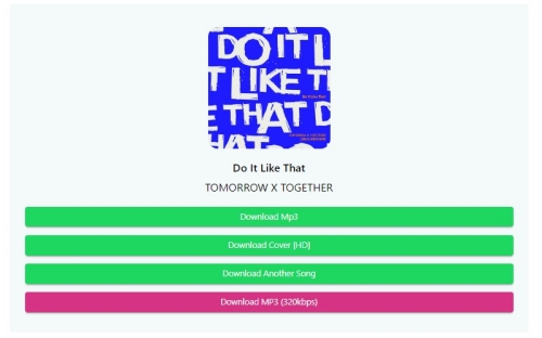 クリックして MP3 320kbps をダウンロード SpotifyMate | Spotify の曲を MP3 320 Kbps にダウンロード