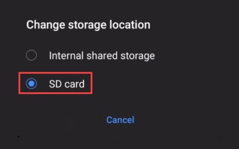 SD カードを選択 | Amazon Music を SD カードにダウンロード