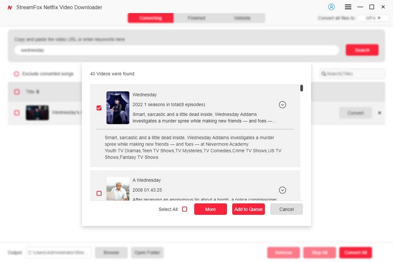 ビデオ情報を自動的に取得する | streamfox netflix ビデオ ダウンローダー ユーザー ガイド
