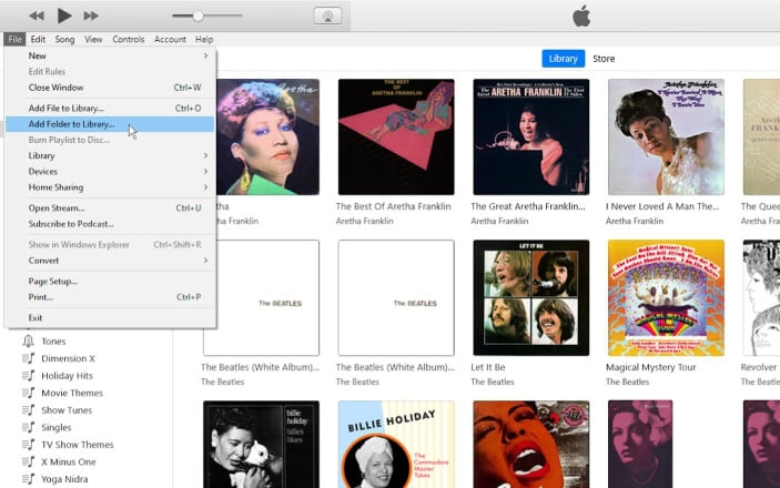 ファイルをライブラリに追加 | Amazon MusicをiTunesまたはApple Musicにダウンロードを選択