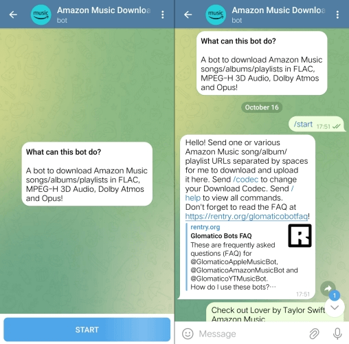 TelegramでAmazon Musicをダウンロード | ローカルのコンピュータと電話にAmazon Musicをダウンロード