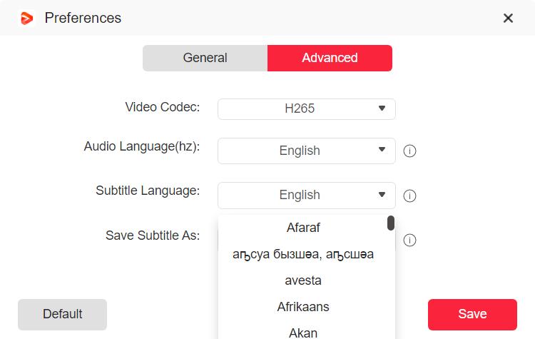 利用可能な字幕をダウンロード | ビデオ用 streamfox ユーザー ガイド