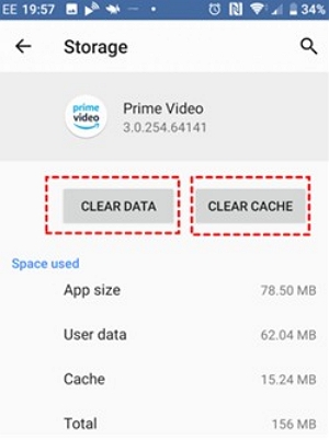 キャッシュをクリア | アマゾン プライム ダウンロード 上限