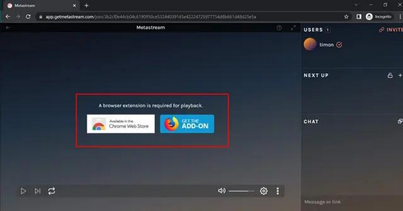 メタストリーム リモート | 一緒に Netflix を見る